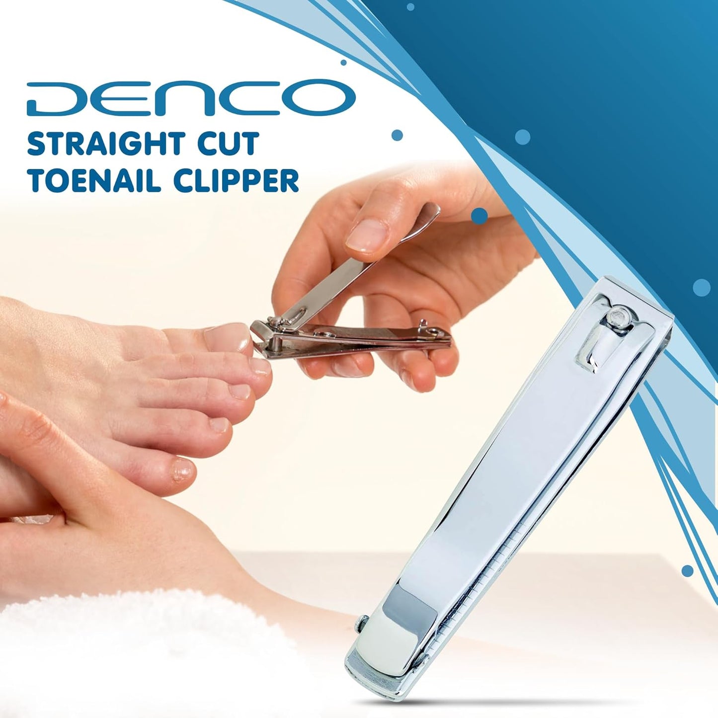Premium Silver Straight Cut Toenail Clipper - Model 3559N, Single Unit