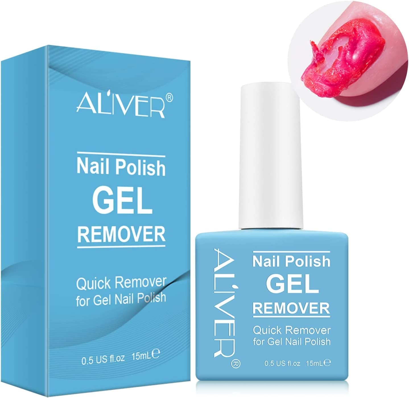 Magic Gel Nail Polish Remover – Quick & Effortless 2-4 Minute Formula, 0.5 Fl Oz