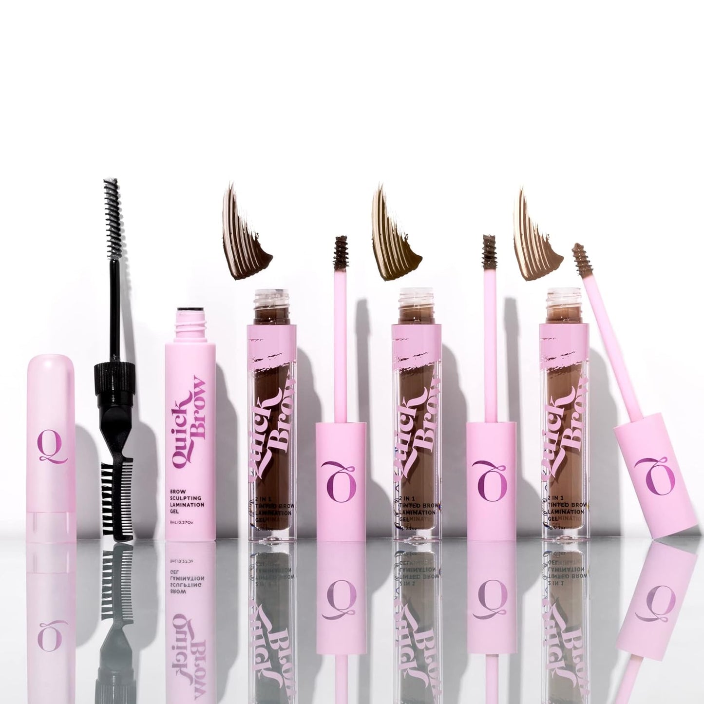 Tinted Eyebrow Lamination Gel with Castor Oil – Smudge-Proof & Long-Lasting, Vegan & Cruelty-Free (Medium - 3G / 0.1 Oz)