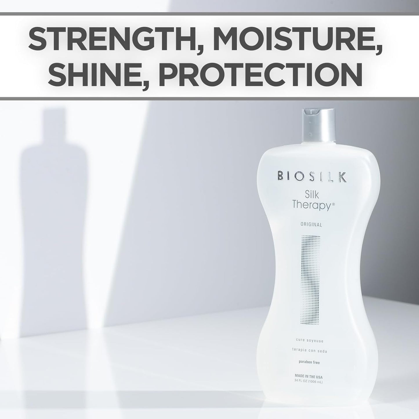 Silk Therapy Reconstructing Treatment - Ultimate Shine & Split End Prevention, 34 Oz, Sulfate-Free, Paraben-Free, Cruelty-Free