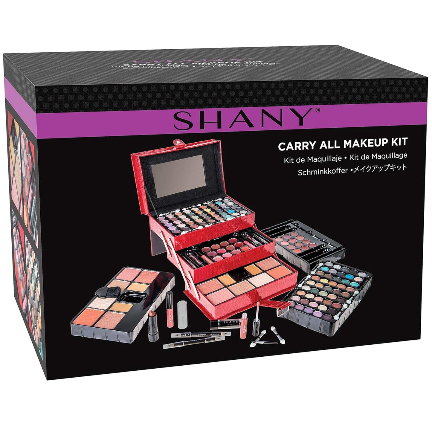 Ultimate Holiday Makeup Kit: Eyeshadow, Blush, Powder, Lipstick & More!