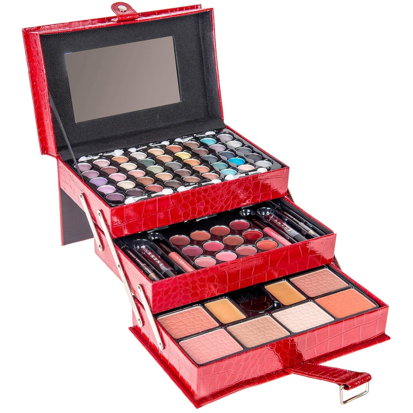 Ultimate Holiday Makeup Kit: Eyeshadow, Blush, Powder, Lipstick & More!