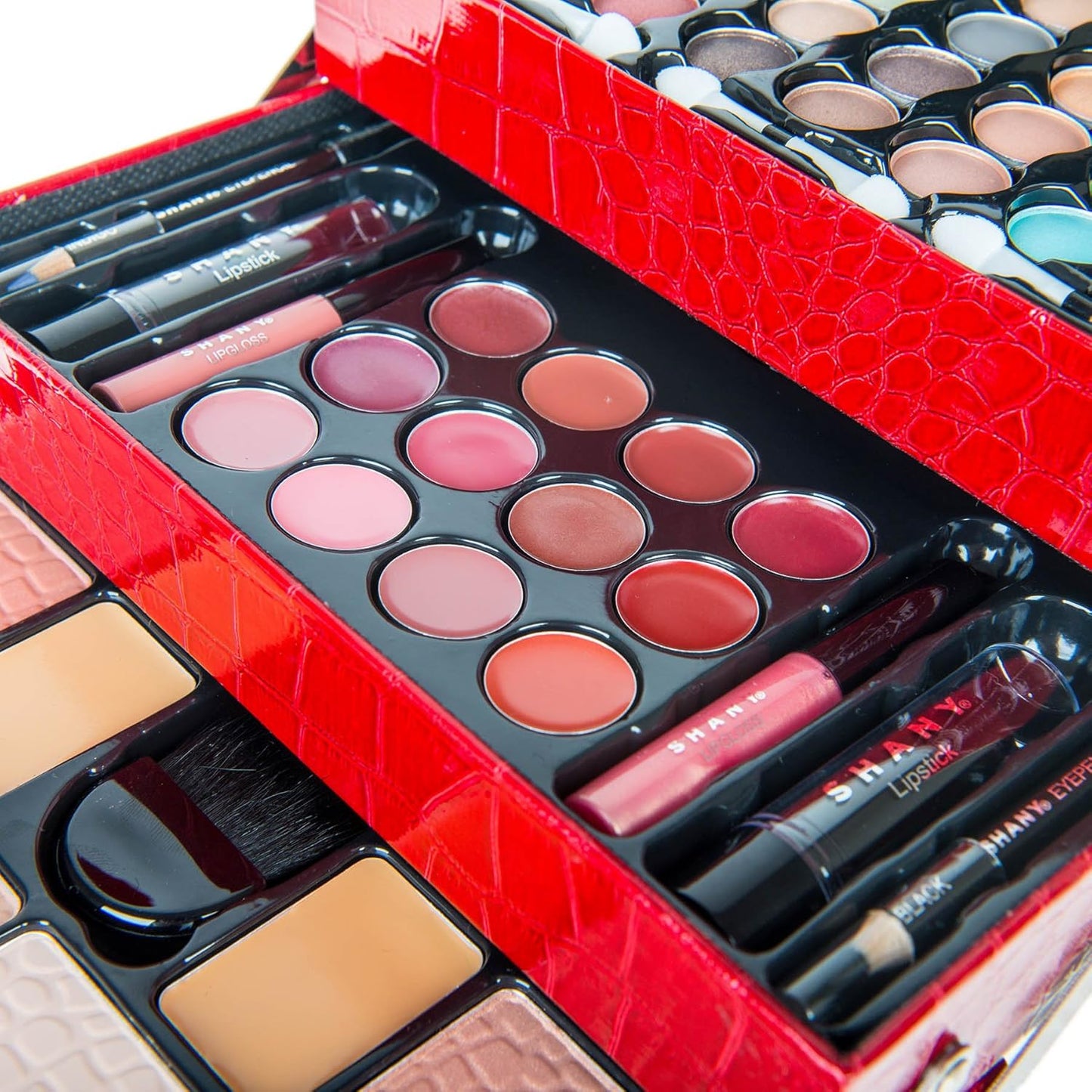 Ultimate Holiday Makeup Kit: Eyeshadow, Blush, Powder, Lipstick & More!