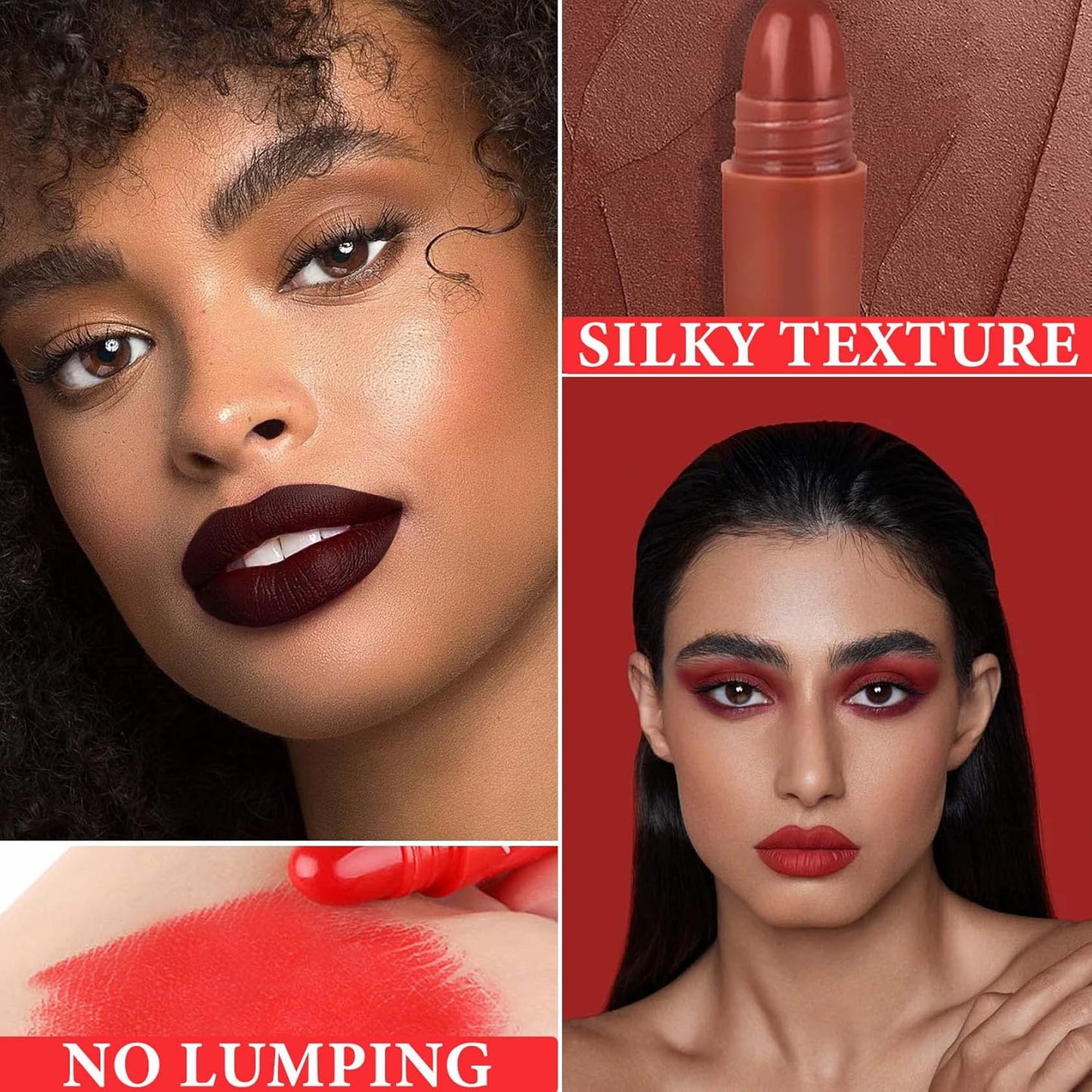 18-Piece Mini Matte Lipstick Set - Long-Lasting Waterproof Velvet Capsule Lip Stains