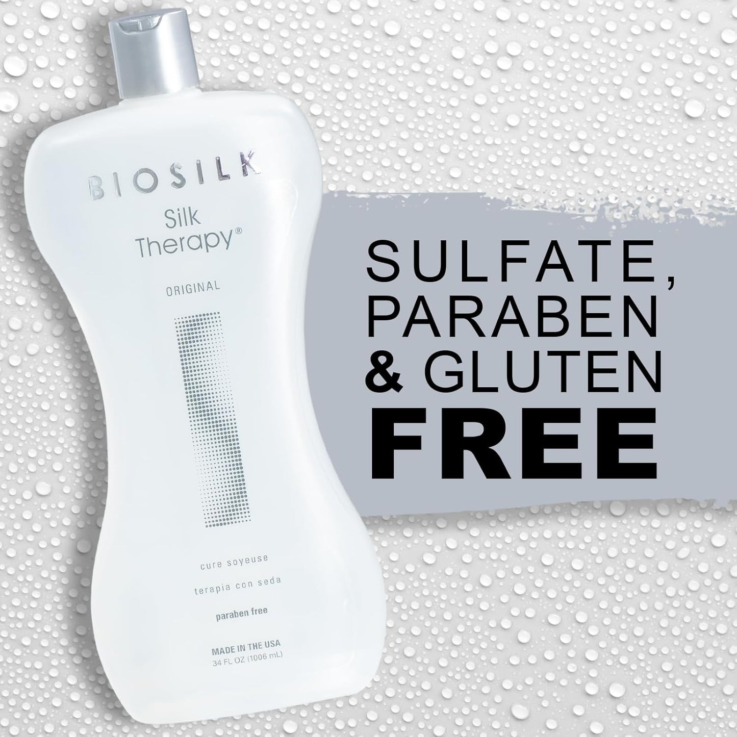 Silk Therapy Reconstructing Treatment - Ultimate Shine & Split End Prevention, 34 Oz, Sulfate-Free, Paraben-Free, Cruelty-Free