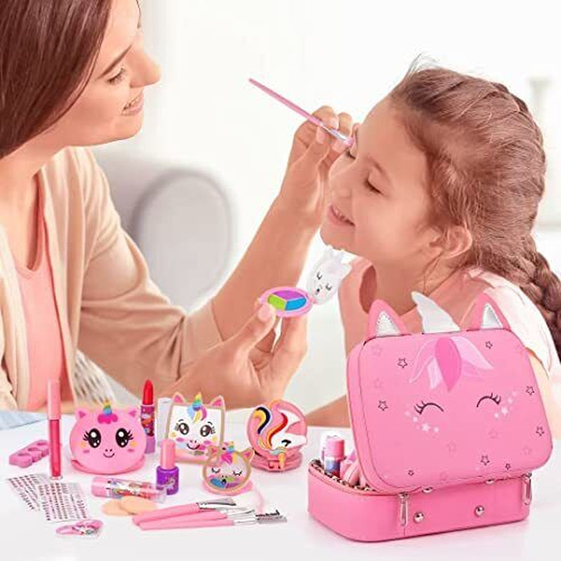 Girls Washable Makeup Set - Fun & Safe Kids Makeup Kit for Creative Play!
