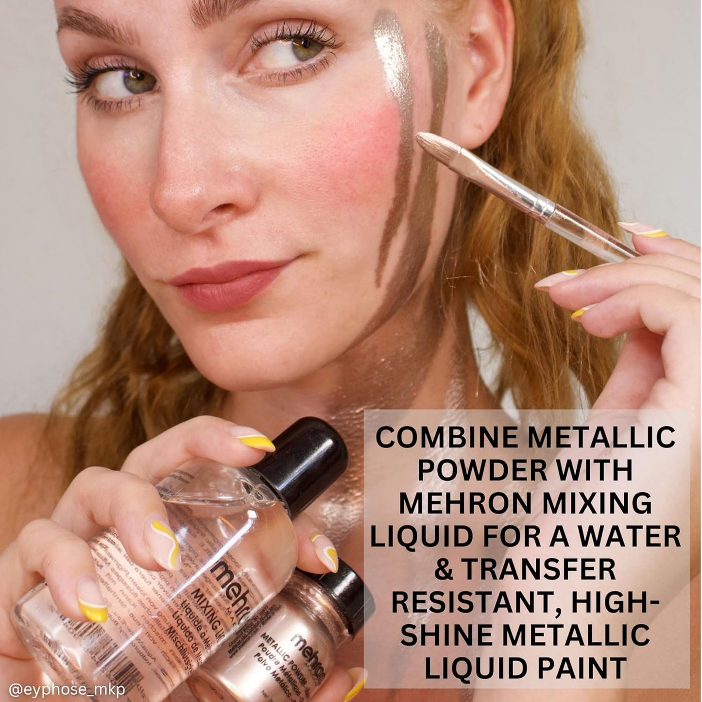 Shimmering Silver Metallic Chrome Pigment Powder - 0.5 Oz (14 g) for Stunning Eyeshadow and Eyeliner