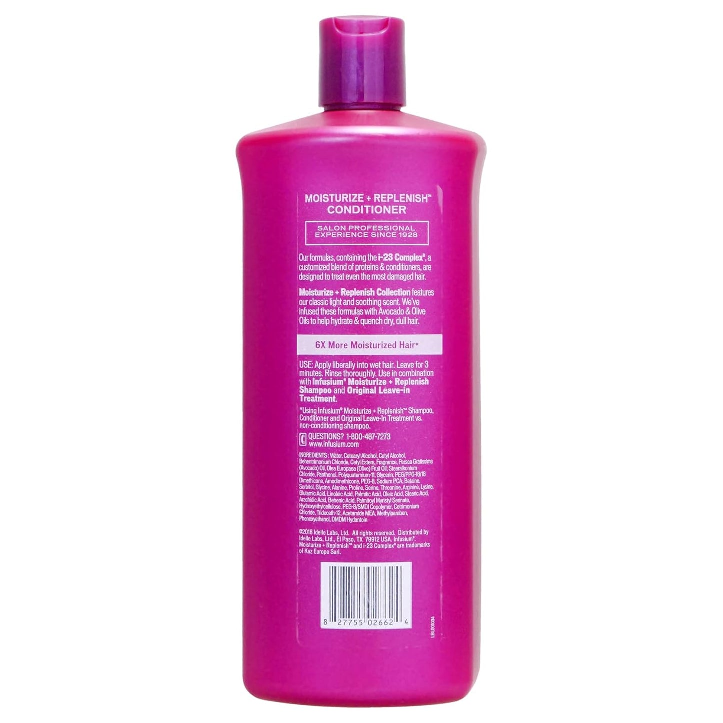 Moisturizing and Replenishing Conditioner for Dry Hair with Avocado and Olive Oils - 1 L