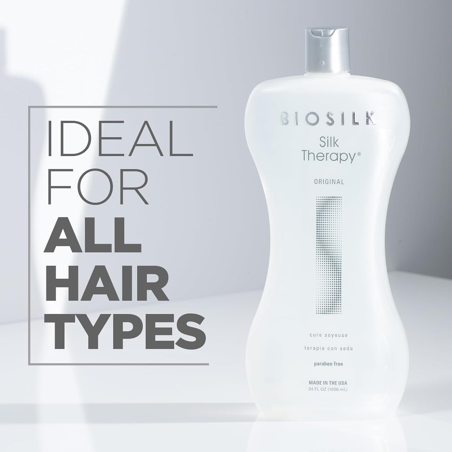 Silk Therapy Reconstructing Treatment - Ultimate Shine & Split End Prevention, 34 Oz, Sulfate-Free, Paraben-Free, Cruelty-Free