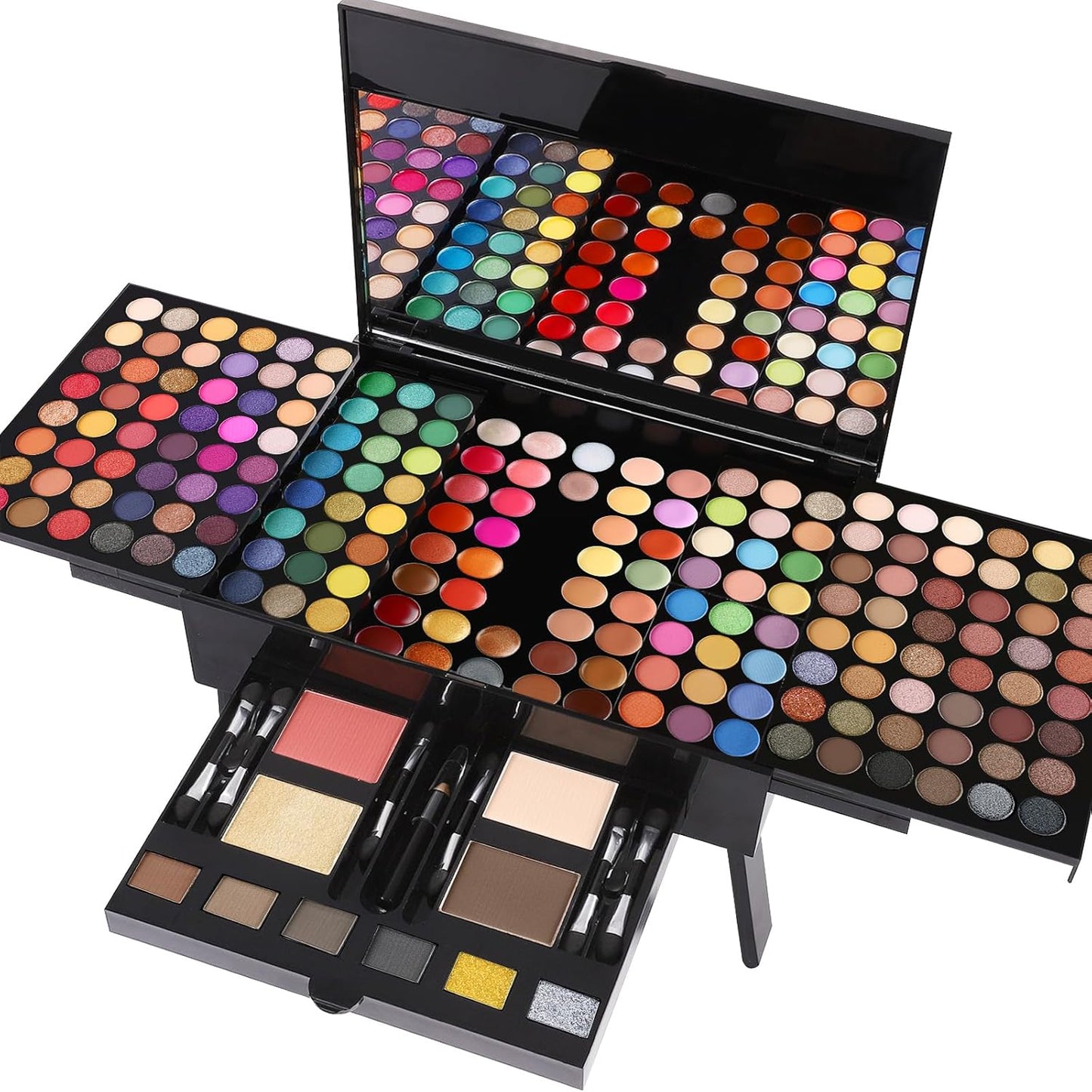 Ultimate Women's Makeup Set - 190 Color All-in-One Cosmetic Kit with Eyeshadow, Blusher, Eyebrow, Concealer, Eyeliner, and Lip Colors (SET B)