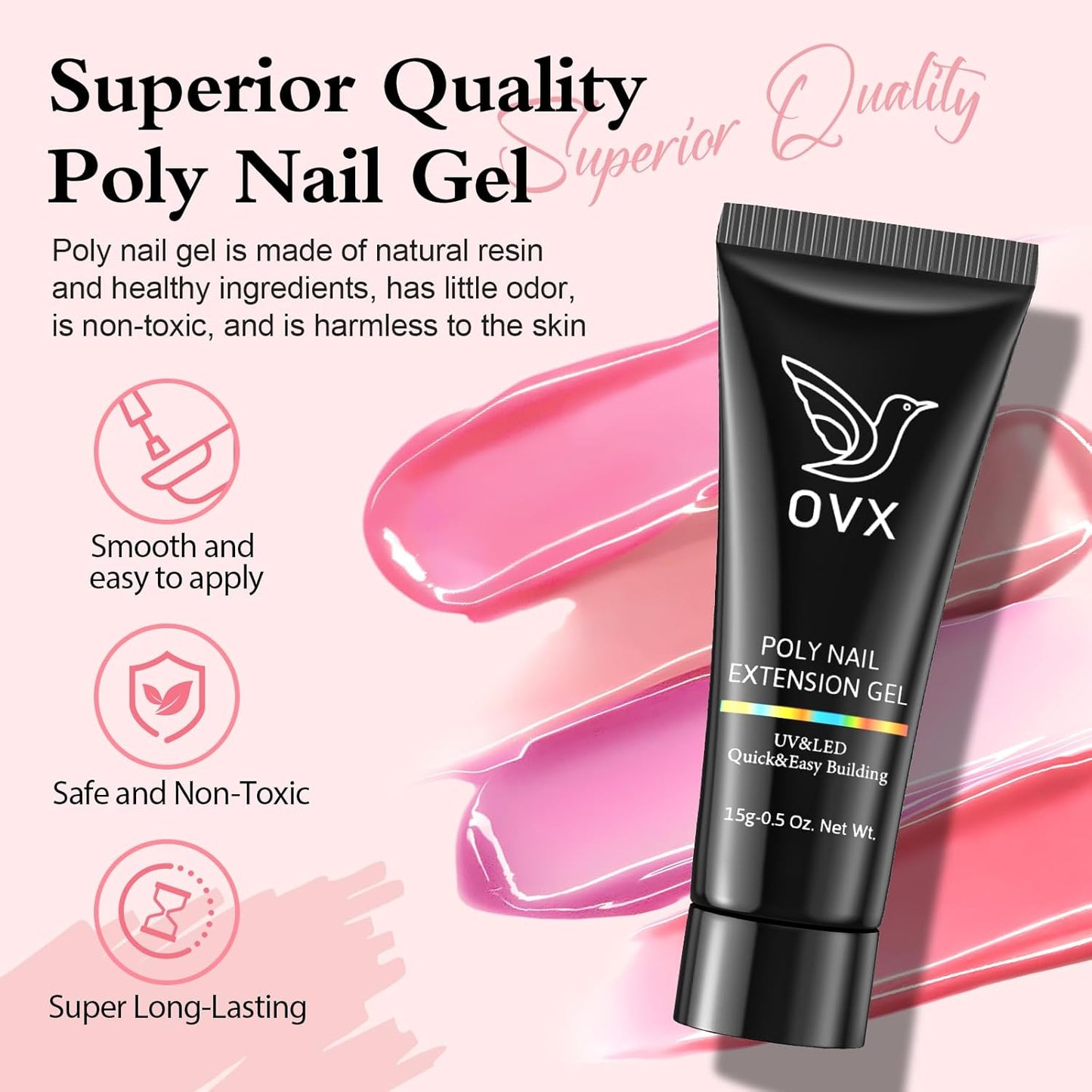 Ultimate Poly Nail Extension Gel Kit - 10 Vibrant Colors, Complete Acrylic Nail Art Set for Beginners with UV Lamp & Essential Tools!
