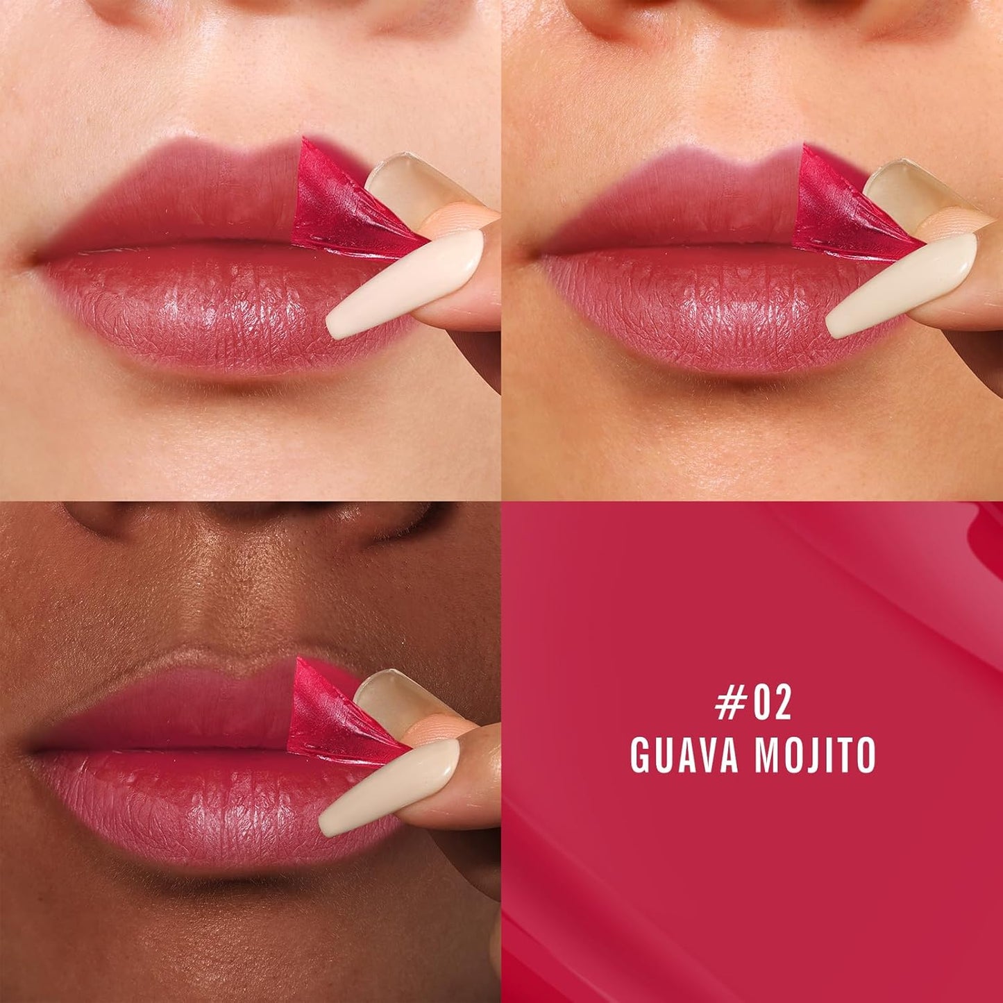 Long-Lasting Waterproof Tattoo Peel & Reveal Lip Stain - Non-Stick Peel Off Lip Liner & Gloss Makeup