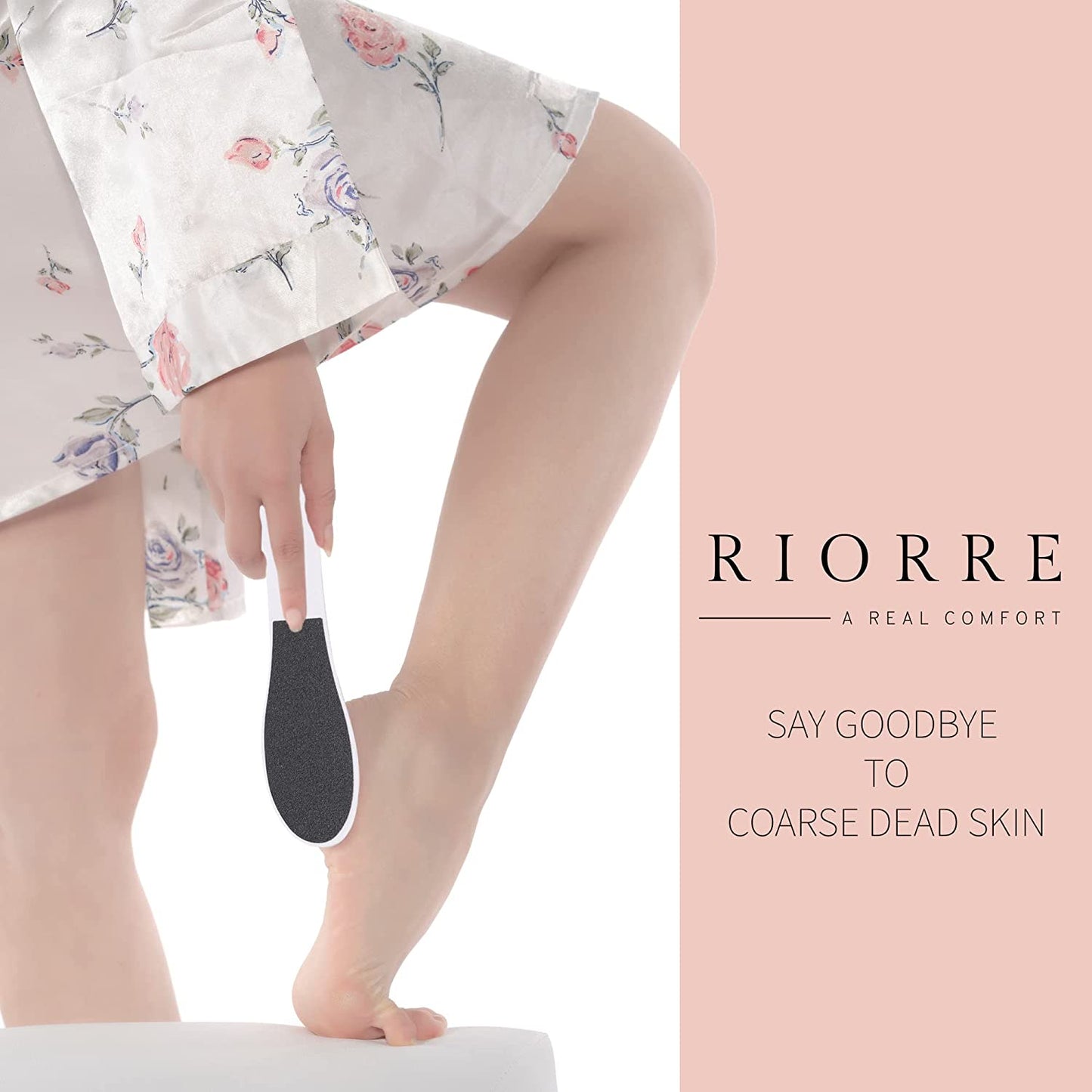 Premium Foot Care Set: 3-Piece Pedicure Kit Including Foot Scrubber, Foot File, and Callus Remover for Soft, Smooth Heels