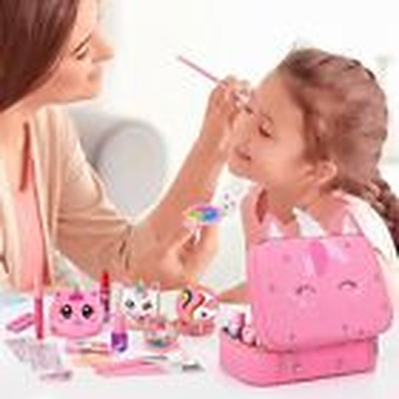 Girls Washable Makeup Set - Fun & Safe Kids Makeup Kit for Creative Play!