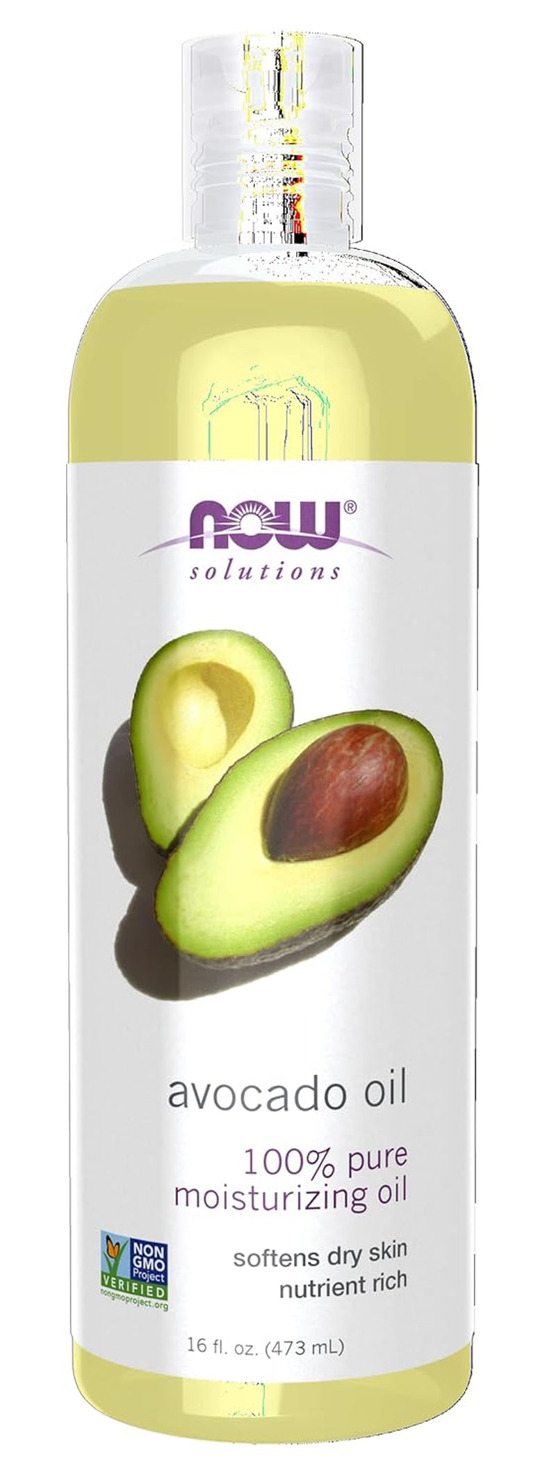 Solutions 100% Pure Avocado Oil - Nutrient-Rich and Hydrating Moisturizing Oil, 16 Ounces