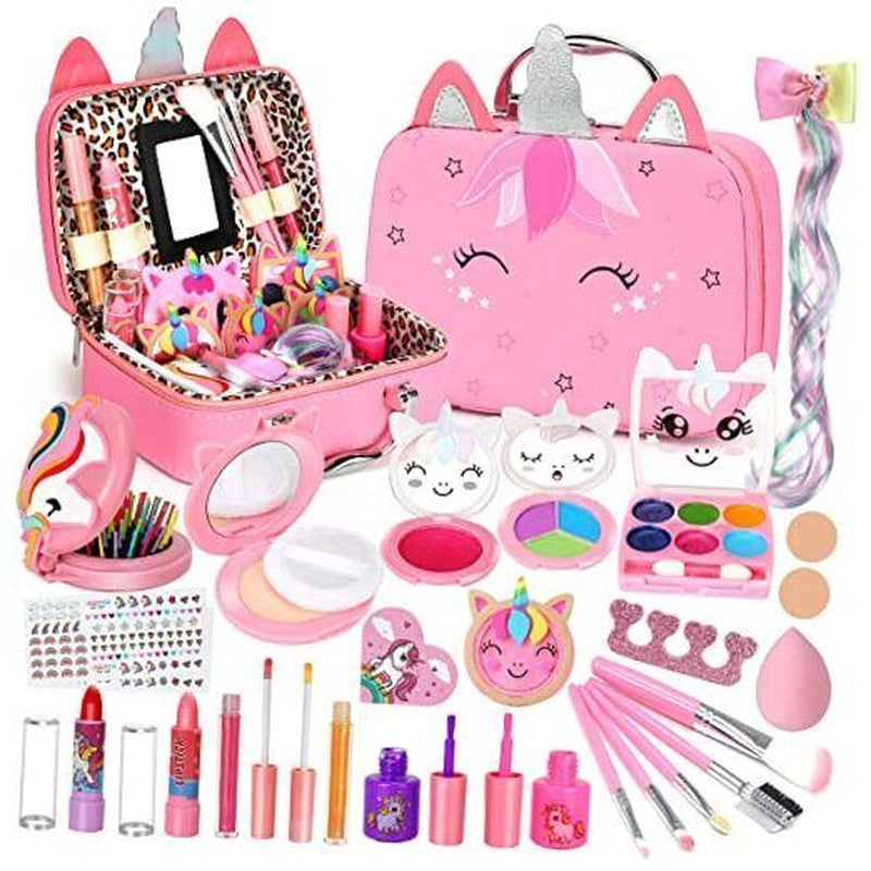 Girls Washable Makeup Set - Fun & Safe Kids Makeup Kit for Creative Play!