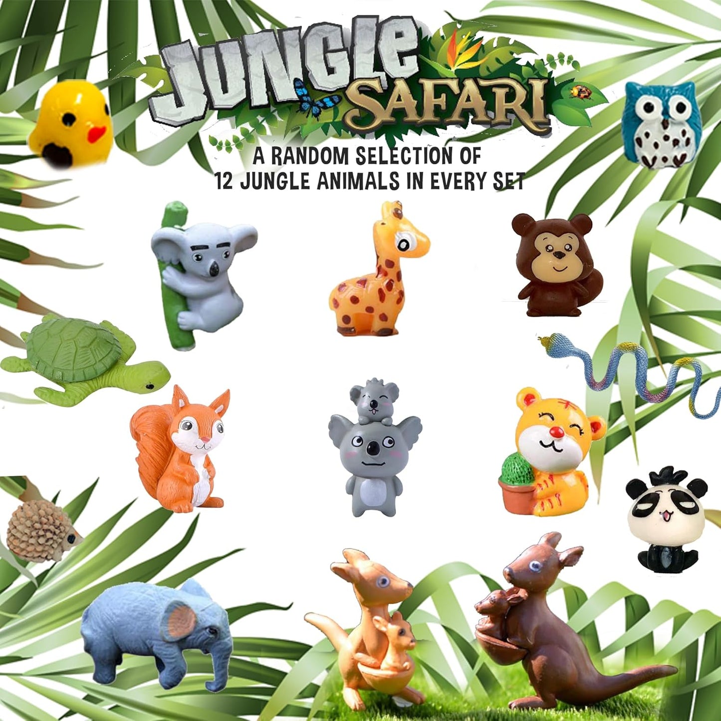 Organic Bath Bombs for Children with Hidden Surprises, Set of 12 Jungle Animal Toy Fizzies. Moisturizing and Gentle Formula, Safe for Kids, Rainbow Spa Experience, Ideal Birthday Gifts for Boys and Girls.