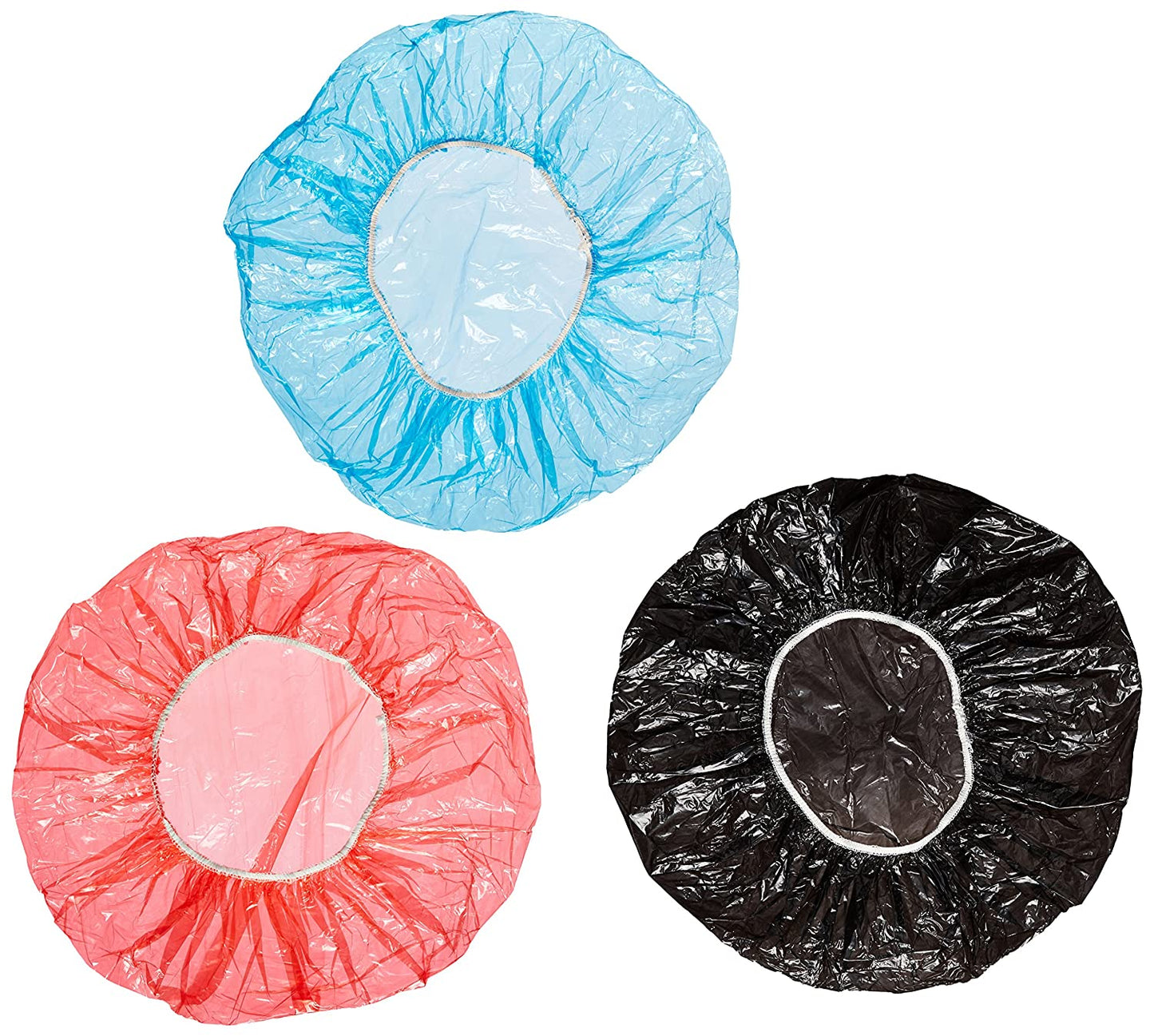 Vibrant Colored Processing Caps - 30 Count in Red, Blue & Black