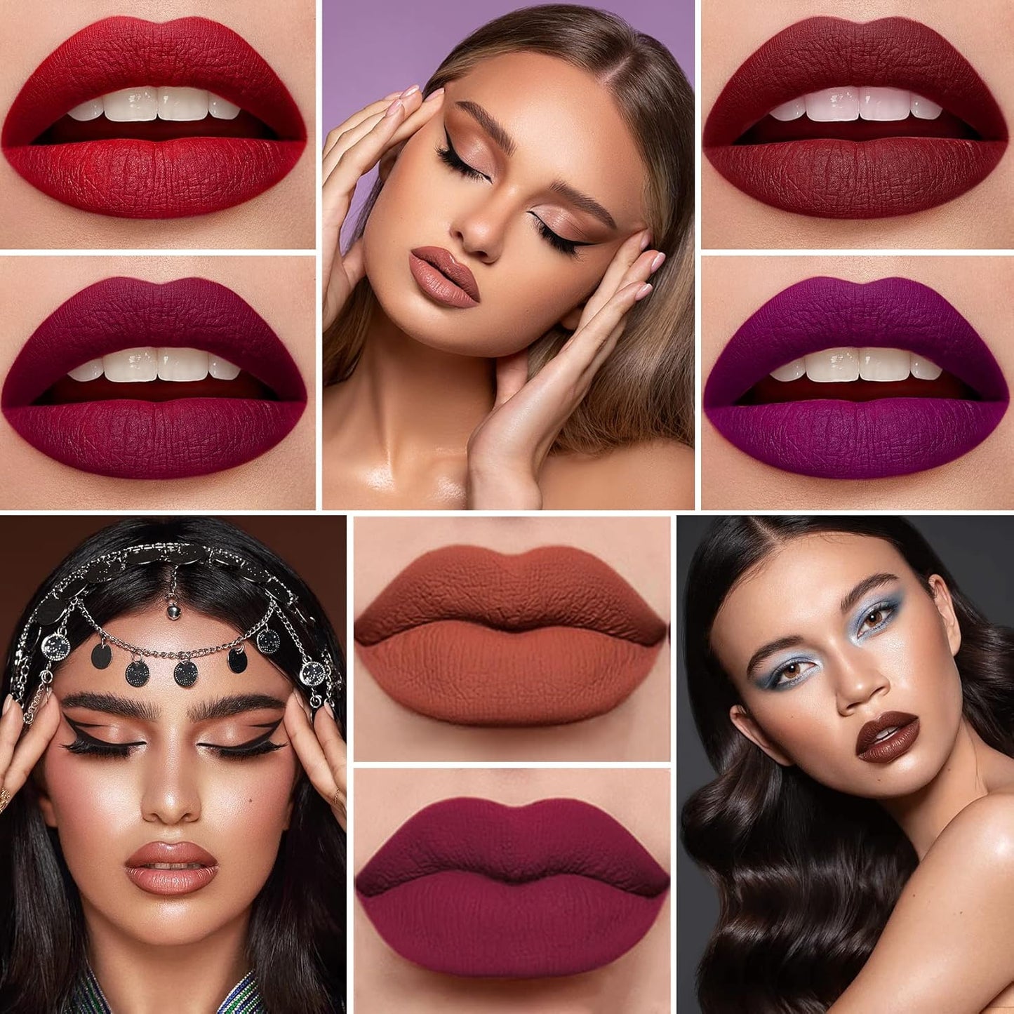 18-Piece Mini Matte Lipstick Set - Long-Lasting Waterproof Velvet Capsule Lip Stains