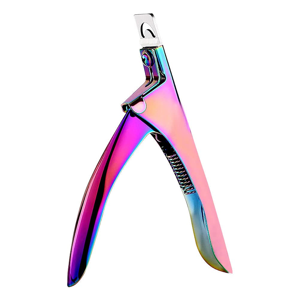 Professional Acrylic Nail Tip Cutter - Rainbow Finish Manicure Tool