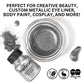 Shimmering Silver Metallic Chrome Pigment Powder - 0.5 Oz (14 g) for Stunning Eyeshadow and Eyeliner