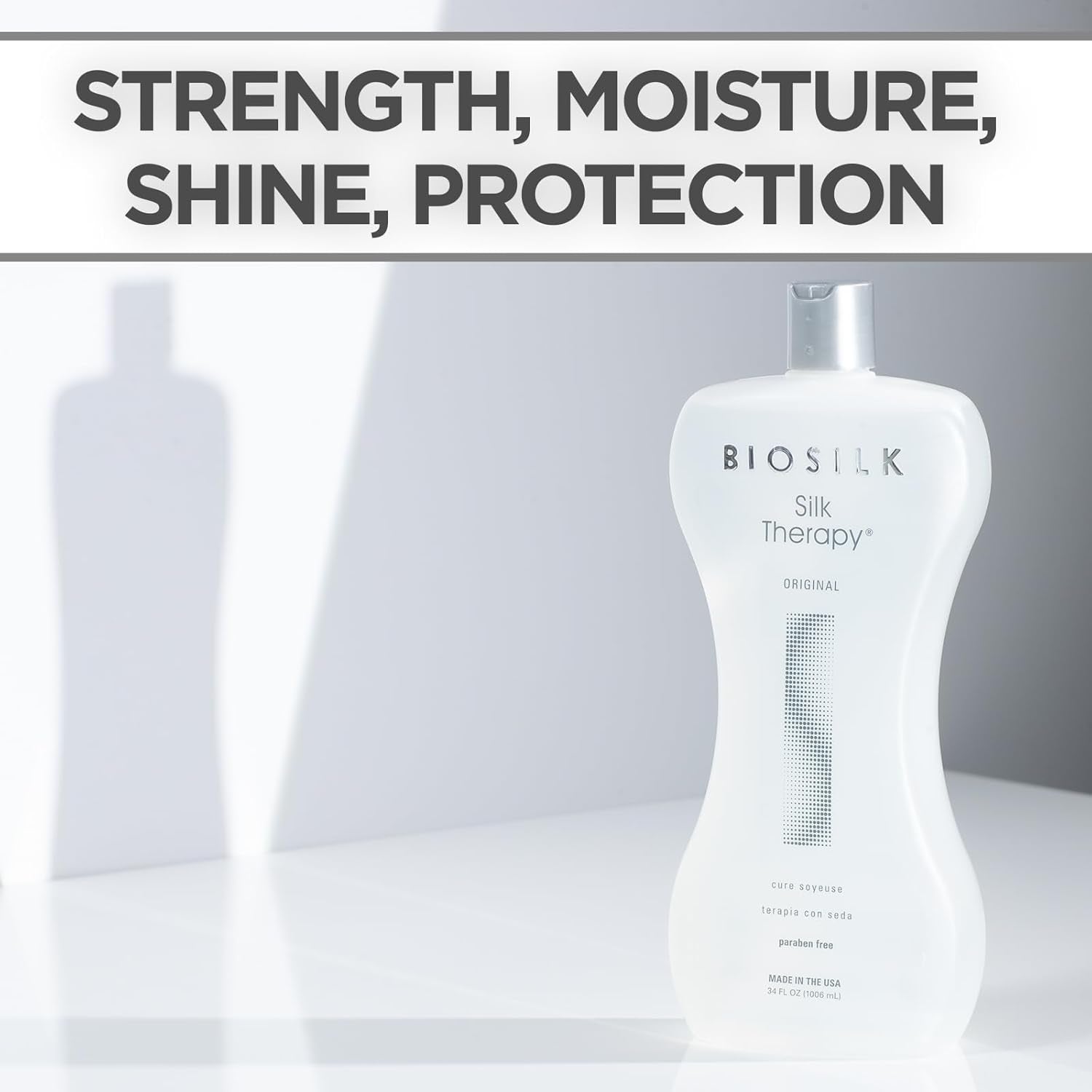 Silk Therapy Reconstructing Treatment - Ultimate Shine & Split End Prevention, 34 Oz, Sulfate-Free, Paraben-Free, Cruelty-Free