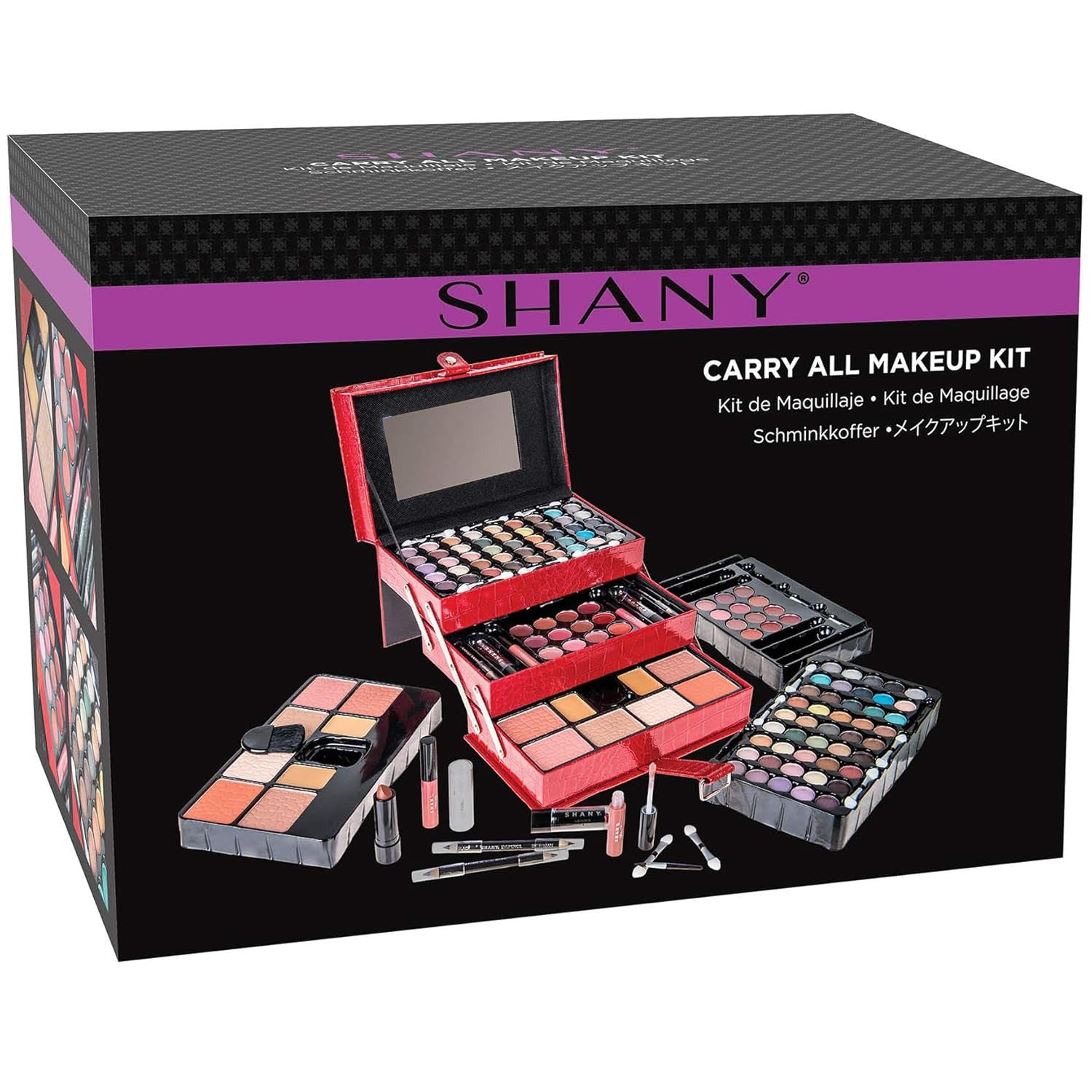 Ultimate Holiday Makeup Kit: Eyeshadow, Blush, Powder, Lipstick & More!
