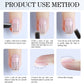 Nail Strengthener Rubber Gel Polish - 0.52Oz Clear Builder for Thickening & Extension