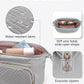 Travel Makeup Organizer Bag - Large Wide-Open Pouch for Cosmetics, Toiletries, and Brushes for Women