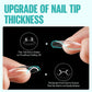 Clear Short Coffin Acrylic Nails - 216 Pcs Gel Press-On & False Nails for Beginners and Pros