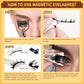 Magnetic Eyelashes with Applicator - Reusable Cat Eye Effect, No Glue, Easy to Wear & Remove, Natural Look (B03)