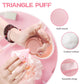 Set of 8 Soft Triangle Velour Makeup Puffs for Foundation Blending and Cosmetic Application