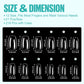 Clear Short Coffin Acrylic Nails - 216 Pcs Gel Press-On & False Nails for Beginners and Pros