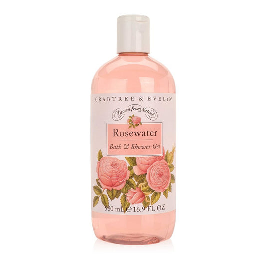 Rosewater Bath and Shower Gel, 16.9 Fl Oz