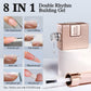 Nail Strengthener Rubber Gel Polish - 0.52Oz Clear Builder for Thickening & Extension