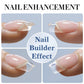 Nail Strengthener Rubber Gel Polish - 0.52Oz Clear Builder for Thickening & Extension