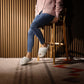 Women's Cozy Furry Cross Band Slippers - Fluffy Open Toe Indoor/Outdoor Shoes with Breathable Anti-Skid Sole
