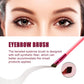 4D Hair Stroke Eyebrow Brush & Brow Cream Set - Ultra-Thin Angled Multi-Function Tool for Realistic Dark Brown Brows