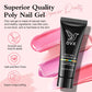 Ultimate Poly Nail Extension Gel Kit - 10 Vibrant Colors, Complete Acrylic Nail Art Set for Beginners with UV Lamp & Essential Tools!