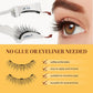 Magnetic Eyelashes with Applicator - Reusable Cat Eye Effect, No Glue, Easy to Wear & Remove, Natural Look (B03)