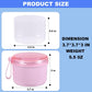 Denture Care Case - Leak-Proof Travel Bath Cup for Soaking Full and Partial Dentures and Retainers, Includes Cleaning Kit with Brush - Pink