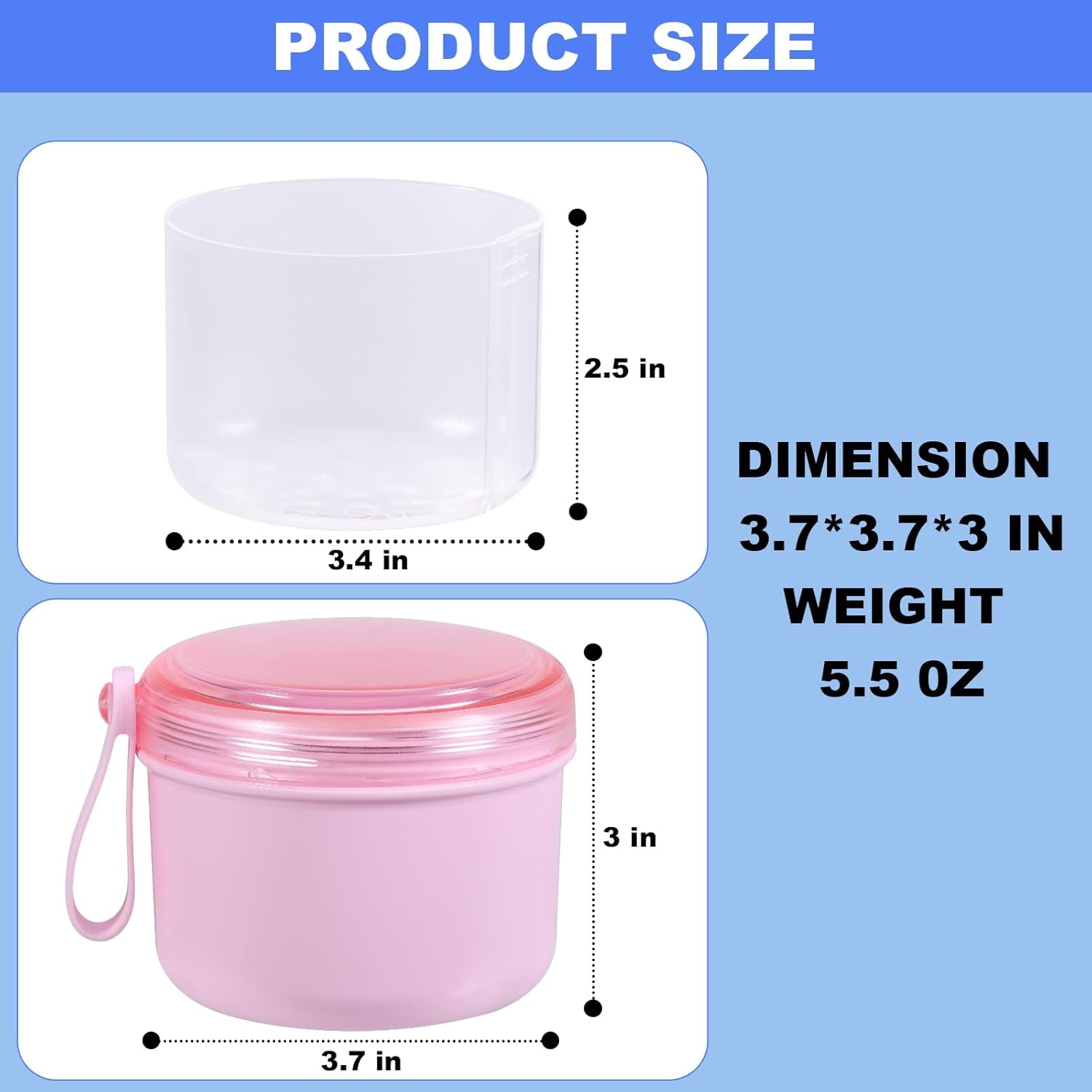 Denture Care Case - Leak-Proof Travel Bath Cup for Soaking Full and Partial Dentures and Retainers, Includes Cleaning Kit with Brush - Pink