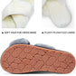 Women's 801 Cross Band Slippers - Soft Plush Furry Open Toe Slide-On House Shoes for Indoor and Outdoor Use