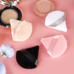 Set of 8 Soft Triangle Velour Makeup Puffs for Foundation Blending and Cosmetic Application