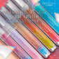 Iridescent Watermelon Lip Gloss - Longlasting High Gloss with Glittering Shimmer - Ombre Nude & Carnelian Cream - 0.08 Fl Oz