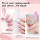 Ultimate Poly Nail Extension Gel Kit - 10 Vibrant Colors, Complete Acrylic Nail Art Set for Beginners with UV Lamp & Essential Tools!