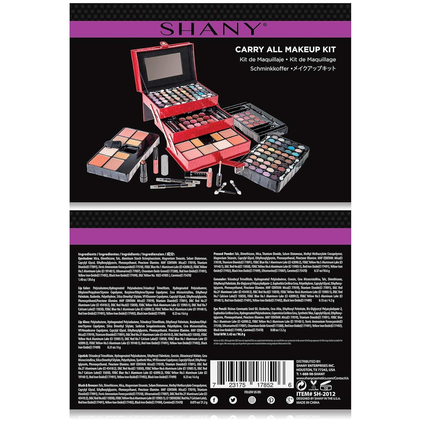 Ultimate Holiday Makeup Kit: Eyeshadow, Blush, Powder, Lipstick & More!