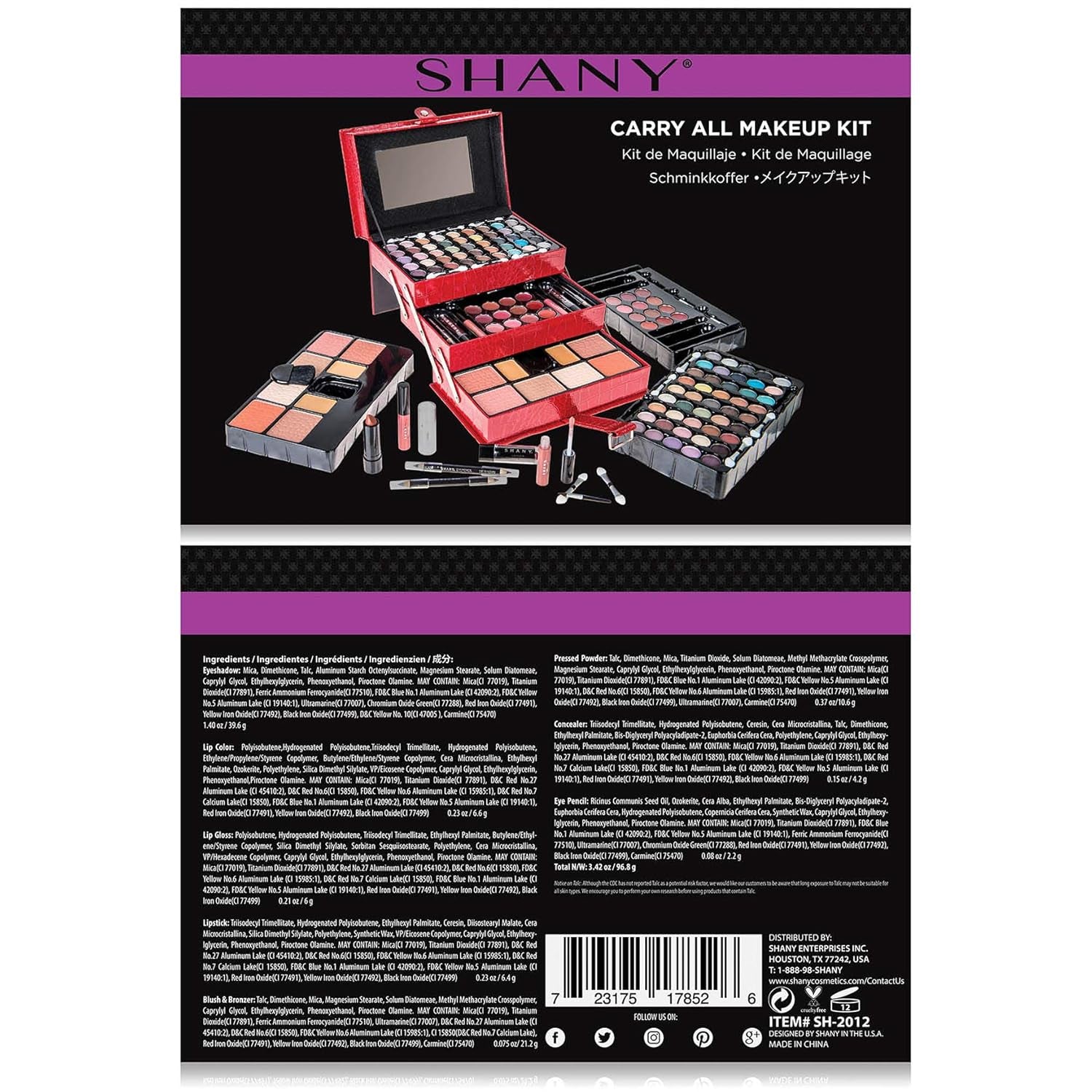 Ultimate Holiday Makeup Kit: Eyeshadow, Blush, Powder, Lipstick & More!