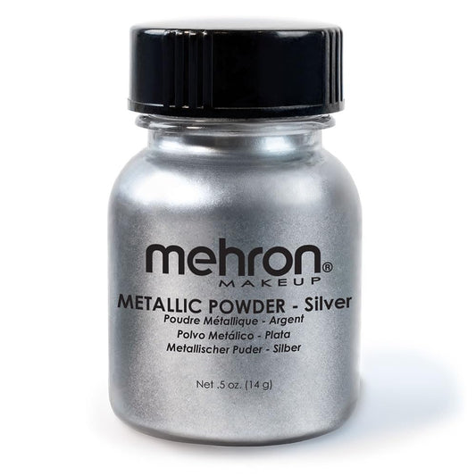 Shimmering Silver Metallic Chrome Pigment Powder - 0.5 Oz (14 g) for Stunning Eyeshadow and Eyeliner